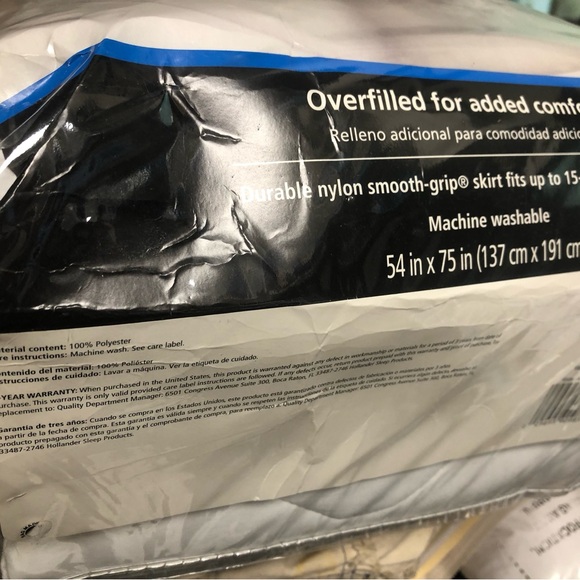 Mainstays Plush Mattress Pad - White - Picture 2 of 2